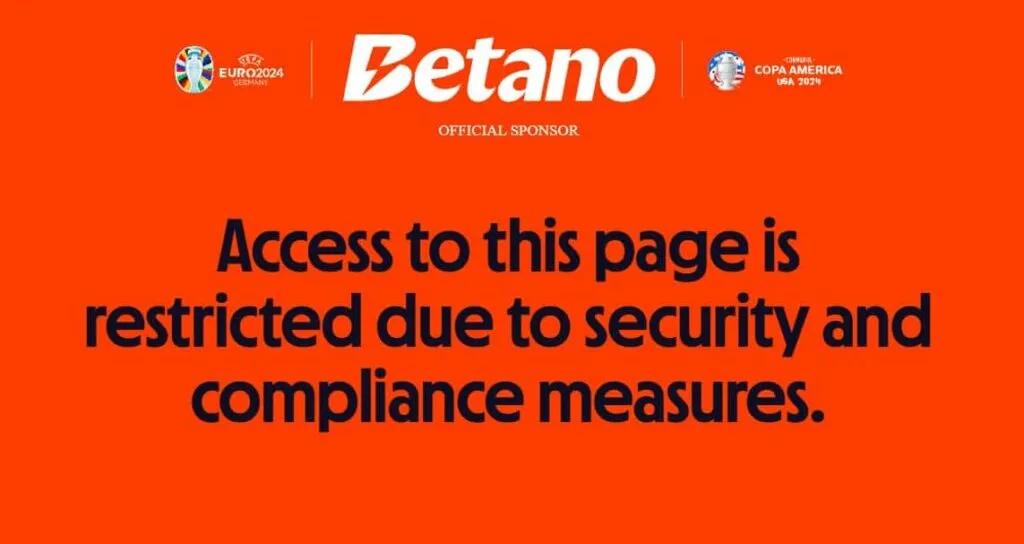 betano restricted access